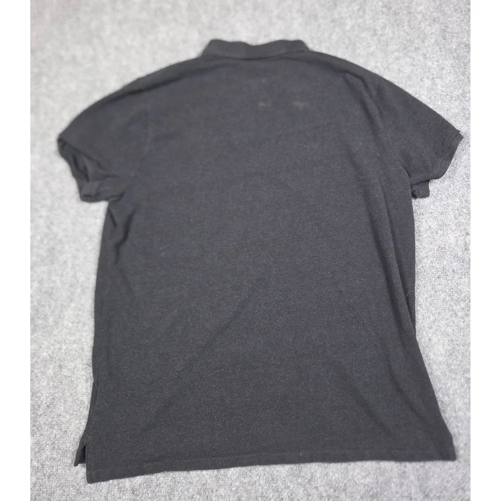 Polo Ralph Lauren Polo Shirt Mens XXL Black Custom Slim Fit Lime‎ Green Pony